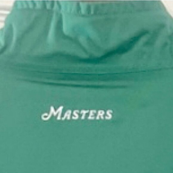 Masters Tech Green 1/4 Zip Performance Pullover Lined Windbreaker Jacket Large - Picture 4 of 13